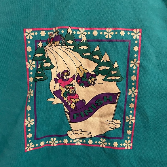 Vintage Christie Brooks Holiday Mock Neck, Crewneck - Picture 2 of 6